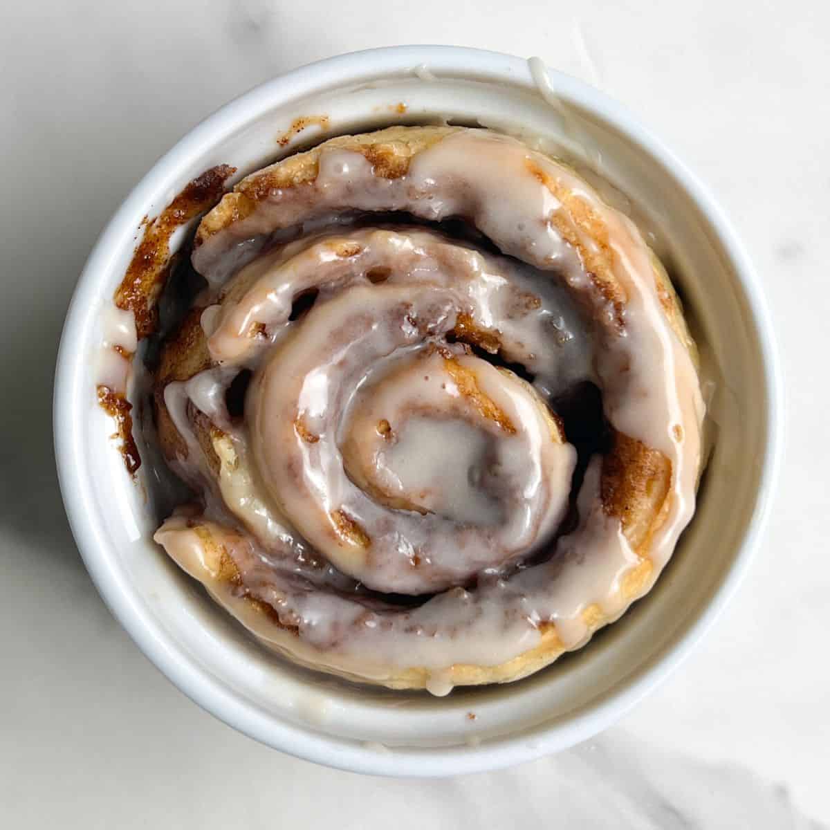 Handmade original cinnamon roll with cream cheese glaze - Phoenix Pastries Charlotte NC