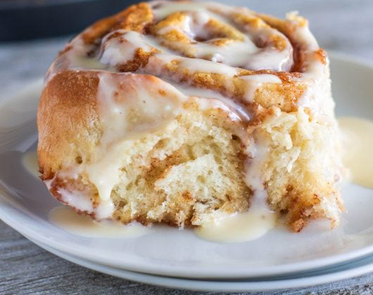 Vanilla Bean glazed cinnamon roll - Phoenix Pastries